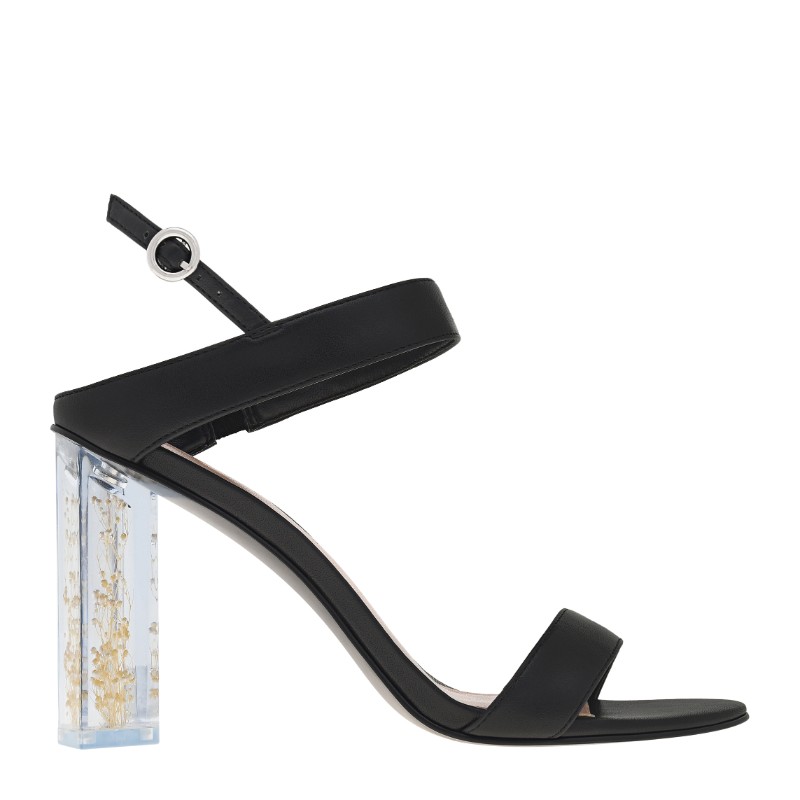 charles and keith black sandals