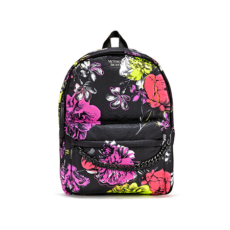 PINK $68 Details about   NWT VICTORIA'S SECRET Bombshell Wild Flower City Backpack BLACK NEON 