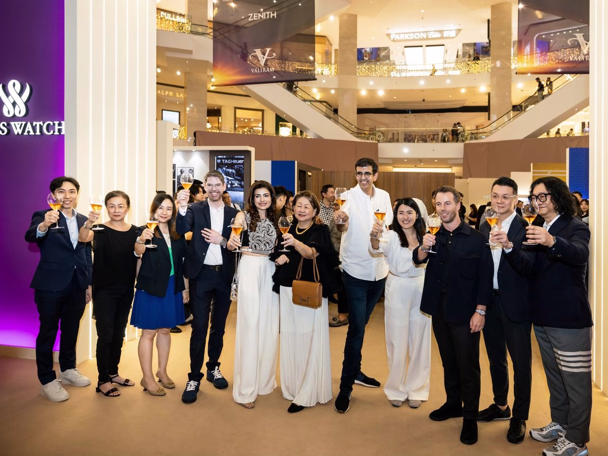 Guests at the Breitling space during the Art of Time 2026 launch