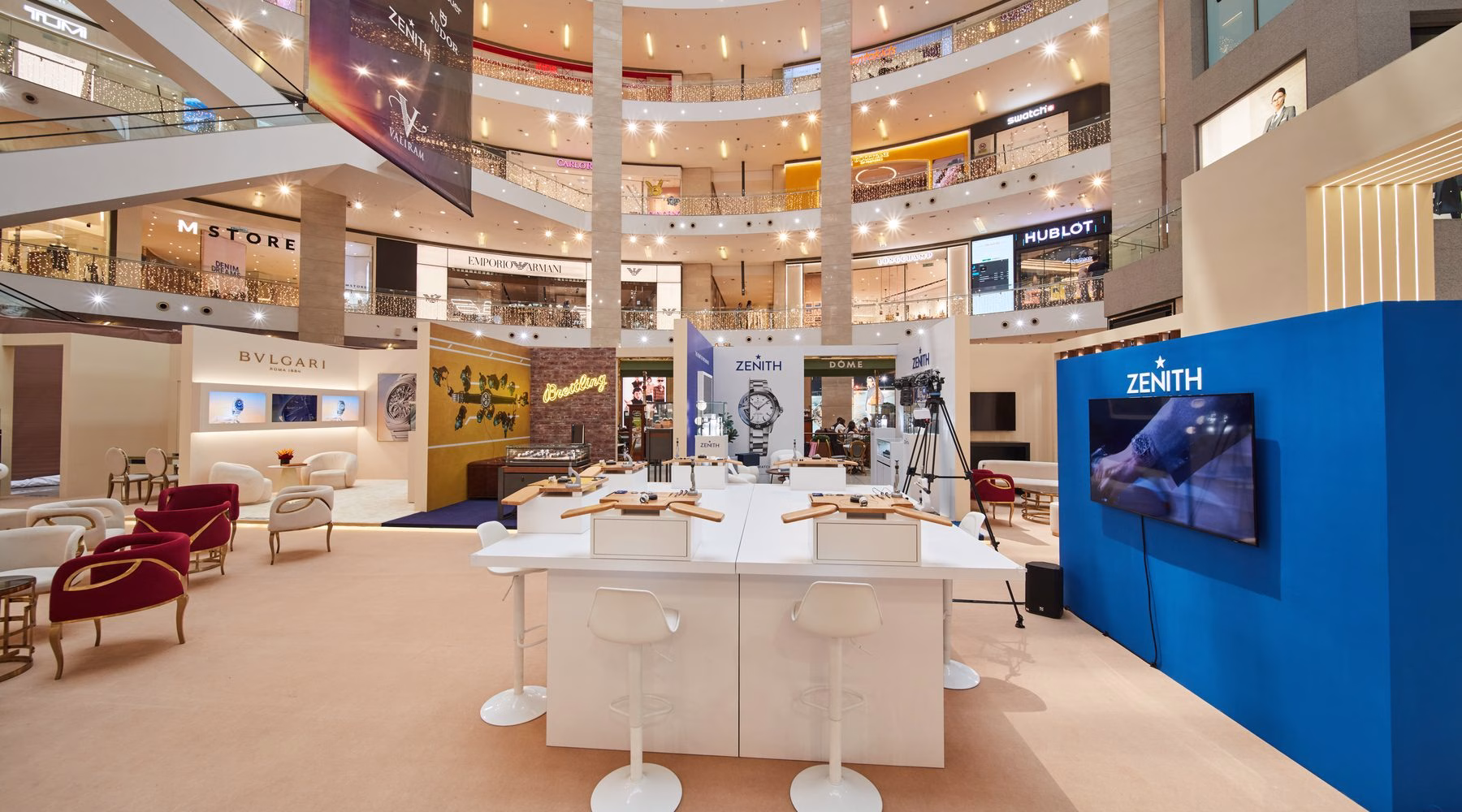 The ZENITH Watch Clinic workshop area