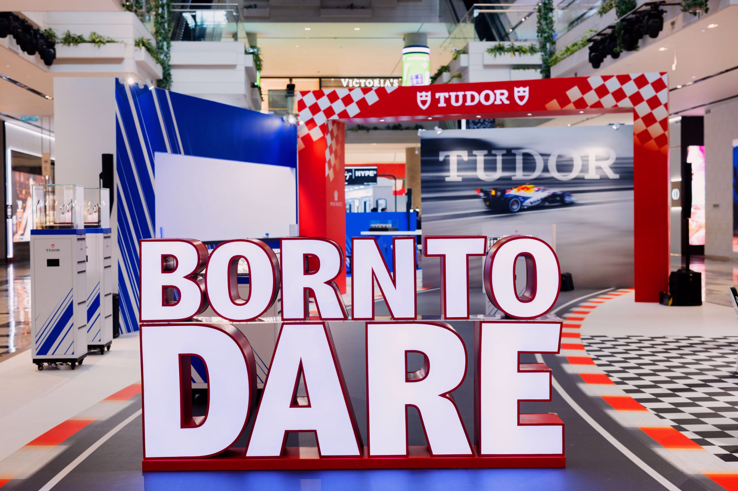 TUDOR Born To Dare sign at The Exchange TRX